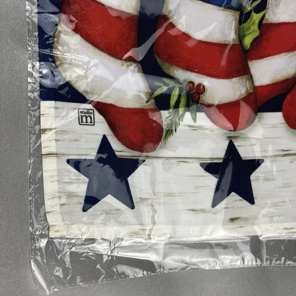 BreezeArt Studio M Patriotic Stockings Premium Garden Flag 12.5